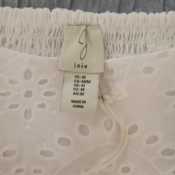 Women's white Joie crop top - Picture 7 of 8